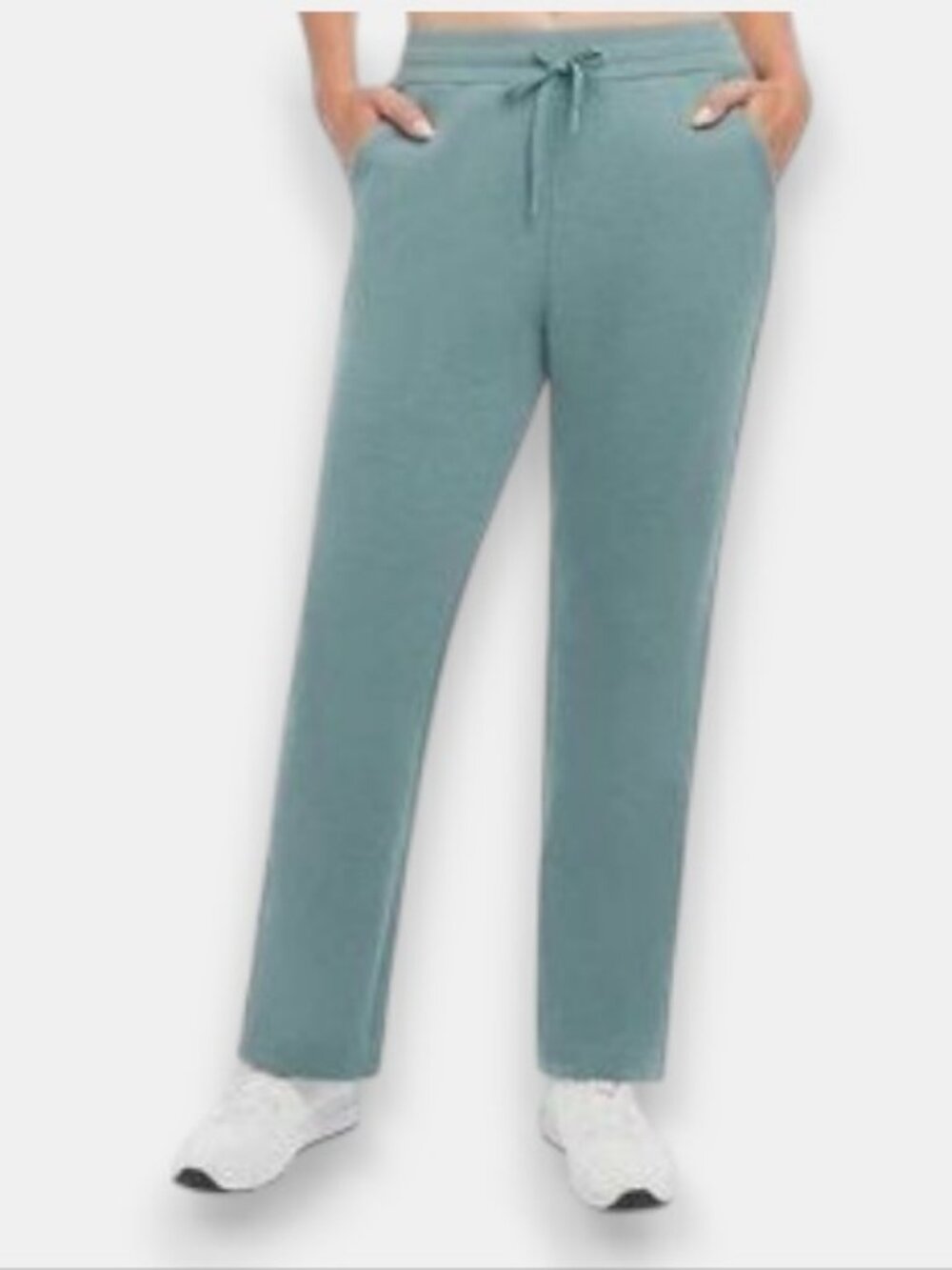 Danskin straight leg sweatpants sage green women's size M